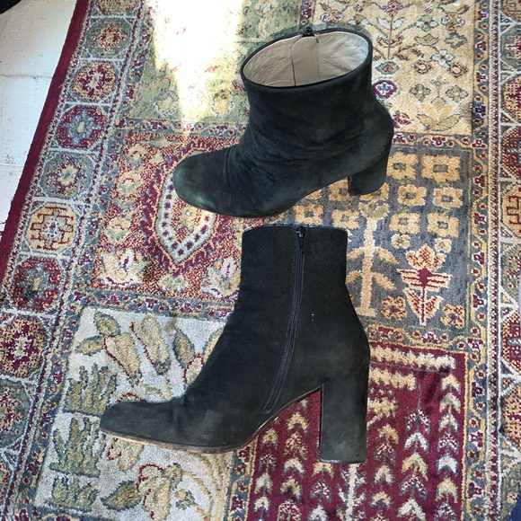 Prada Suede Ankle Boots - Picture 1 of 8